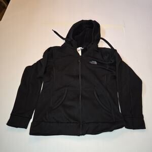 THE NORTH FACE HOOD WOMENS HOODIE FLEECE LINED MEDIUM Black M